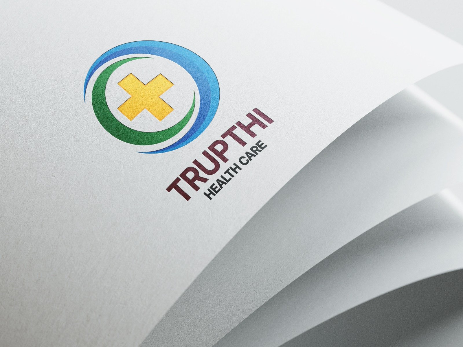 Trupthi Health Care logo printed on white paper